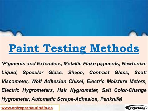 paint test site|paint testing methods.